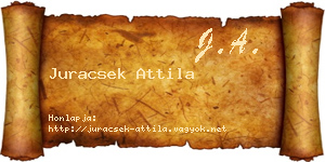 Juracsek Attila névjegykártya